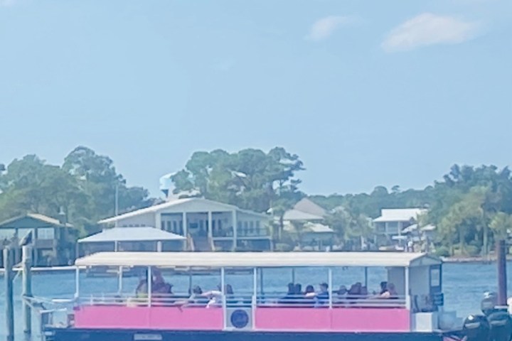 a small boat in a large body of water